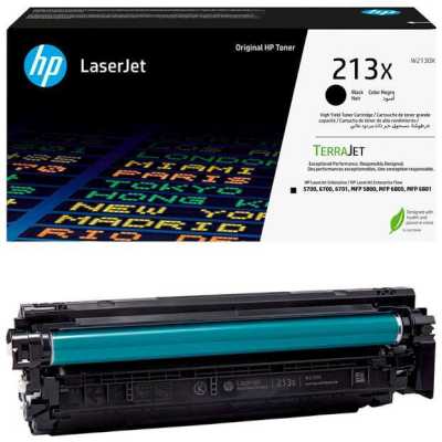 Картридж лазерный HP 213X Black High Yield Original LaserJet Toner Cartridge