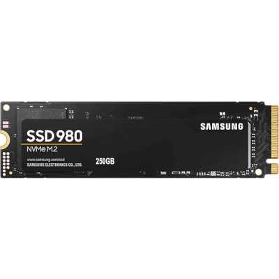 Накопитель SSD Samsung 980, 250Gb, PCIe 3.0 x4, M.2 2280, NVMe, R/W 2900/1300