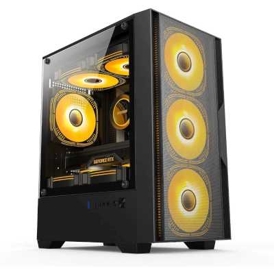 Компьютерный корпус Accord ACC-ZCU1B черный без БП mATX 3x120мм 1xUSB3.0 1xUSB3.1 audio