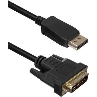 Кабель ACD-DDIM2-30B DisplayPort 1.2, DP-DVI, Golden Plated, 20m/25m, черный, 3м