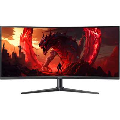 Монитор 34" Acer XZ340CURW0bmiiphx VA 3440x1440, 240 Гц, 1 мс, 21:9, 250 кд/м², HDMI 2.0, DP 1.4, 3.5 Jack, FreeSync, HDR10, изогнутый экран (1500R), черный