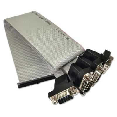 Кабель Advantech 1700000447 FКабель на 4 порта СОМ RS-232, ПВХ, IDC 40P-2.0 - 4xRS-232 D-SUB 9P (M), изоляция 5 В Advantech F Cable IDE#2 40P-2.0/D-SUB 9P(M)*4 45 см