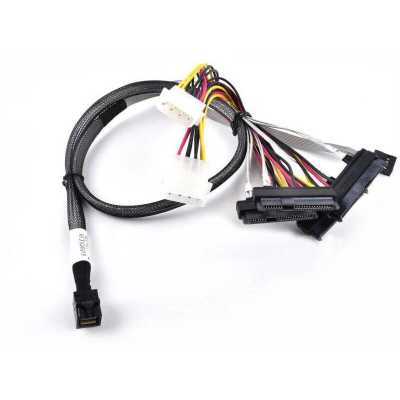 Кабель Amphenol RHS36-4819, (HDmSAS SFF8643 to 4*SAS SFF8482 internal cable), 75 см