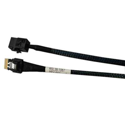 Кабель Amphenol RSL38-1277 Cable Slimline SASx4 (SFF8654) -to- 4 SATA (7pin) , 100 Ohm, (6G), 100CM