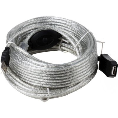 Кабель-адаптер USB2.0-repeater, удлинительный активный <Am-->Af> 15м Aopen/Qust <ACU823-15M>