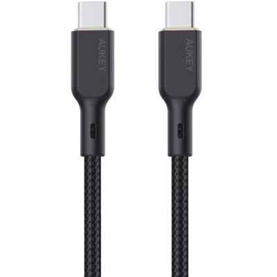 Кабель Aukey Nylon Braided 100w Kevlar 1m черный