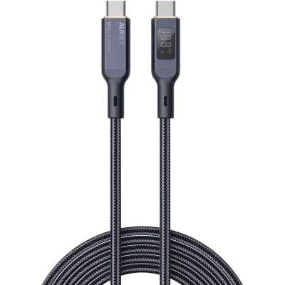 Кабель Aukey Nylon Braided 100w LCD 1m черный