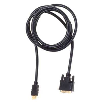 Кабель аудио-видео Buro HDMI (m)/DVI-D (Dual Link) (m) 1.8м. феррит.кольца позолоченные контакты черный