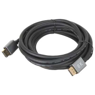 Кабель аудио-видео Buro ver 1.4 DisplayPort (m)/DisplayPort (m) 5м. позолоченные контакты черный