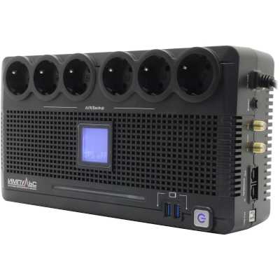 Источник бесперебойного питания Импульс Пионер 800 LCD, USB, CHRG USB, RJ45/11