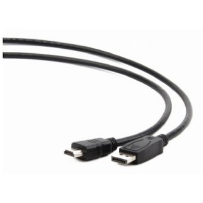 Кабель Cablexpert DisplayPort->HDMI, 7.5м, 20M/19M, черный, экран, пакет