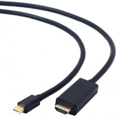 Кабель Cablexpert mDP-HDMI, 20M/19M, 1.8м, черный, позол.разъемы, пакет (CC-mDP-HDMI-6)