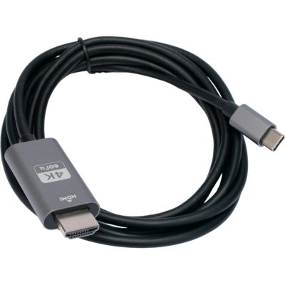 Кабель-переходник Cablexpert CCB-A-CM-HDMI-1.8M с Type-C на HDMI v2.0, Mobile, 1.8м, черный, корбка