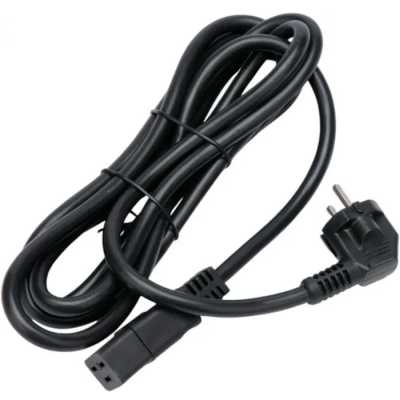 Кабель питания Cablexpert PC-S22-C19-2.5-3M, Schuko-C19, 3x2.5мм2, 16A, с заземлением, медь, 3м, черный, пакет