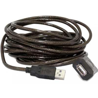 Кабель-удлинитель USB2.0 активный Cablexpert UAE-01-15M, AM/AF, 15м