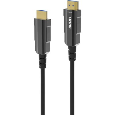 Кабель аудио-видео Digma HDMI 2.1 AOC HDMI (m)/HDMI (m) 50м. позолоч.конт. черный (HDMI-AOC2.1-50)