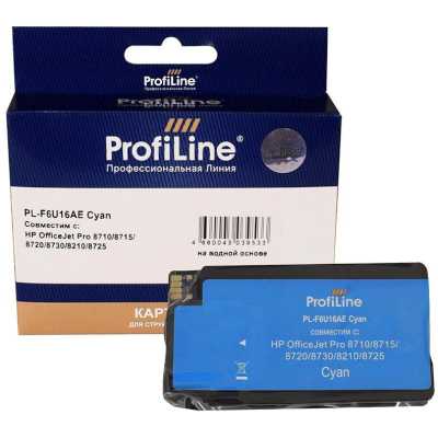 Картридж струйный совместимый ProfiLine PL-F6U16AE №953XL для HP OfficeJet Pro 8710/8715/8720/8730/8210/8725 Cyan PL