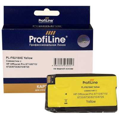 Картридж струйный совместимый ProfiLine PL-F6U18AE №953XL для HP OfficeJet Pro 8710/8715/8720/8730/8210/8725 Yellow PL