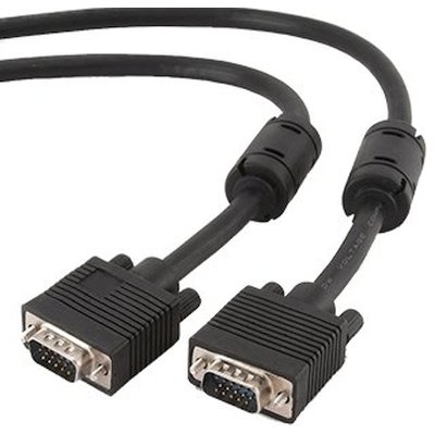 Кабель Gembird/Cablexpert VGA Premium, 15M/15M, 20м, черный, тройной экран,феррит.кольца