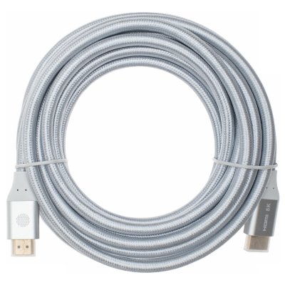 Кабель аудио-видео Cactus CS-HDMI.2.1-5 HDMI (m)/HDMI (m) 5м. Позолоченные контакты серебристый