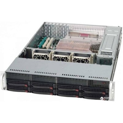 Корпус SUPERMICRO CSE-825TQC-R1K03LPB 8x 3.5" Hot-swap SAS3/ SATA Drive Bays & 2x Fixed 3.5" Drive Bays, 1000W Redundant PWS, SAS3(12 Gbps) HDD support