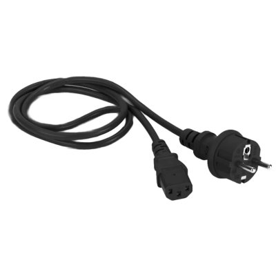 Шнур питания Lanmaster LAN-PP13/SH-10-BK C13-Schuko проводник.:3x0.75мм2 10м 250В 10А черный
