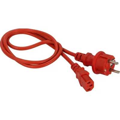 Шнур питания Lanmaster LAN-PP13/SH-10-RD C13-Schuko проводник.:3x0.75мм2 10м 220В 10А красный