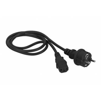 Шнур питания Lanmaster LAN-PP13/SH-3.0-BK C13-Schuko проводник.:3x0.75мм2 3м 220В черный