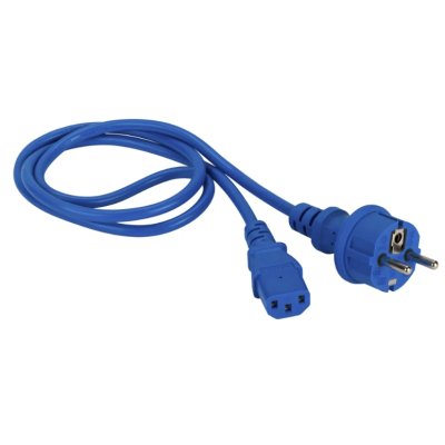 Шнур питания Lanmaster LAN-PP13/SH-7.0-BL C13-Schuko проводник.:3x0.75мм2 7м 220В 10А синий