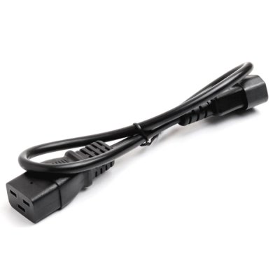 Шнур питания Lanmaster LAN-PP19/14-1.5-BK C19-С14 проводник.:3x0.75мм2 1.5м 220В 10А черный