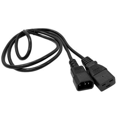 Шнур питания Lanmaster LAN-PP19/14-5.0-BK C19-С14 проводник.:3x0.75мм2 5м 220В 10А черный