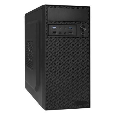 Компьютерный корпус Minitower ExeGate BAA-109U2-AAA400 (mATX, AAA400 8см, 2*USB+2*USB 3.0, аудио, черный)