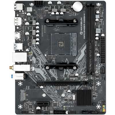 Материнская плата Maxsun MS-Challenger A520M-K WIFI, AM4, AMD A520, 2xDDR4, 3xSATA, 2xM.2, 1xPCIe 3.0 x16, 1xPCIe 3.0 x1, 1xDP, 1xHDMI, 1x1Gb LAN, Wi-Fi 5, Bluetooth 4.2, 2xUSB-A 5Gbps, 4xUSB-A 2.0, 2x3.5 мм, 5.1, mATX
