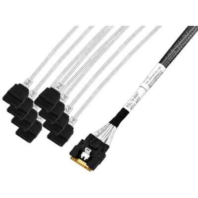 Кабель Shenzhen Lianrui SlimSAS ST (Straight) - 8 x SATA 80cm Cable