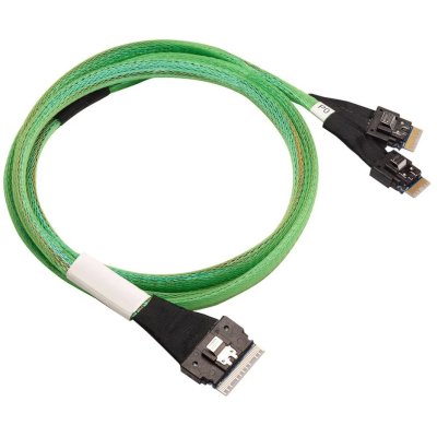 Кабель Luxshare L285SL011-SD-R Slimline SASx8 to 2 Slimline SASx4 + SFF9402 0.8M