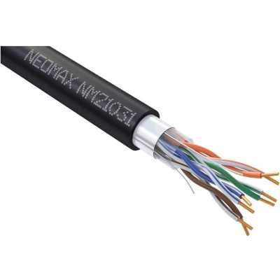 Кабель NEOMAX [NM21031] F/UTP cat.5e 4 пары (305 м) 0.48 мм (24 AWG) Медь, внешний, PE, черный