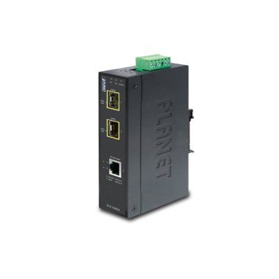 индустриальный медиа конвертер IGT-1205AT IP30 Industrial 10/100/1000T to 2-Port 100/1000X SFP Gigabit Media Converter (-40 to 75 degree C)