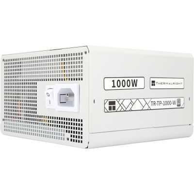 Блок питания Thermalright, 1000W 80+ Platinum (ATX, 3.0, PCIe 5.0, Full modular, 1x24(20+4)pin, 1xCPU 8(4+4)pin, 2xPCIe*2 8(6+2)pin, 1x12VHPWR PCIe 5.0 12+4pin 600мм, 6xSATA3, 4xMOLEX4pin, Active, 120x120мм, 150x140x86мм, APFC, OPP, OVP, OTP, OCP, SCP, UV