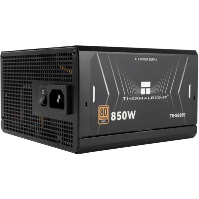 Блок питания Thermalright 850W 80+ Gold (ATX, 3.1, PCIe 5.1, Full modular, 1x24(20+4)pin 600мм, 2xCPU 8(4+4)pin 650мм, 2xPCIe*2 8(6+2)pin 650+150мм, 1x12VHPWR PCIe 5.1 12+4pin 600мм, 2xSATA*4 450+150+150+150мм, 1xMOLEX4pin*3 500+150+150мм, Active, 120x120