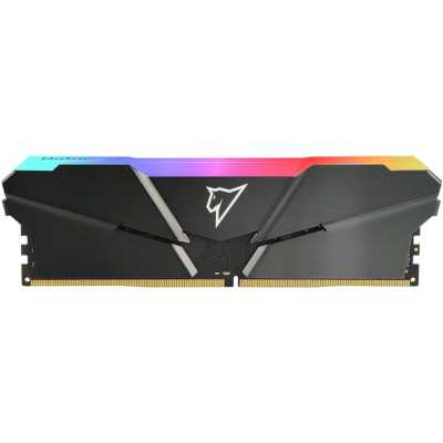 Оперативная память NETAC Shadow, DDR4, 16GB (1x16GB), 3200MHz, CL16, DIMM, с радиатором, RGB, серый
