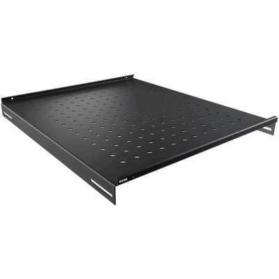 Полка стационарная NTSS NTSS-FS-H-800-BL 1U нагр.:100кг. 19" 550мм черный (упак.:1шт)