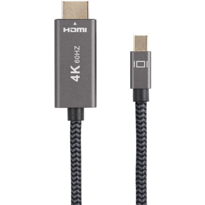Кабель miniDisplayPort M-> HDMI M 4K@60Hz 1.8m Telecom,оплетка (TA562M-1.8M)