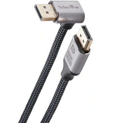 Кабель/ Кабель соединительный DP-DP 1.4V 8K@60Hz R-Angle 2м, медь, Telecom Pro <TCG751-2M>