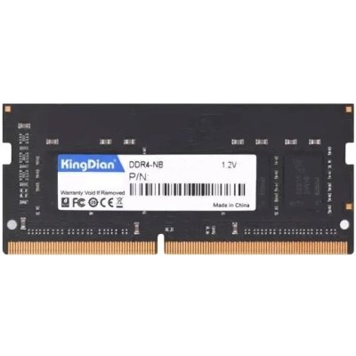 Оперативная память KingDian, DDR4, 16GB (1x16GB), 3200 MHz, CL22, без радиатора, SO-DIMM
