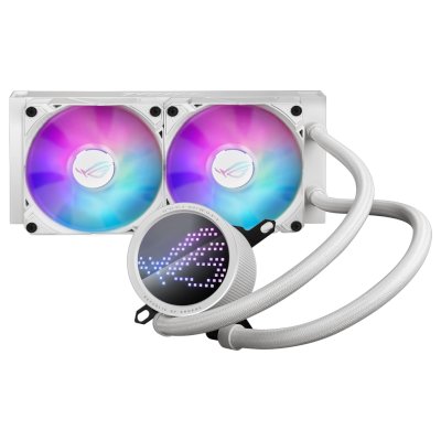 Система жидкостного охлаждения ASUS ROG RYUO III 240 ARGB White, 240 мм, 2x120 мм, ARGB
