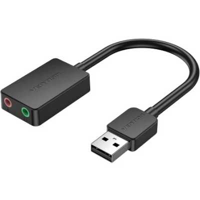 Внешняя звуковая карта Vention USB Черная, шт.