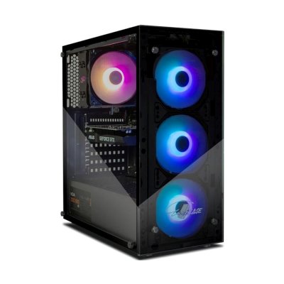 Компьютерный корпус ATX Eurocase A01 без БП 3 ARGB black
