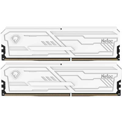 Оперативная память Netac DDR4 Shadow III Wgite 16Gb, 2666Mhz, NTSHD4P26DP-16W CL19, с радиатором