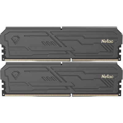 Оперативная память Netac Shadow III, DDR4, 16GB (2x8GB), 3200 MHz, CL16, с радиатором, чёрный