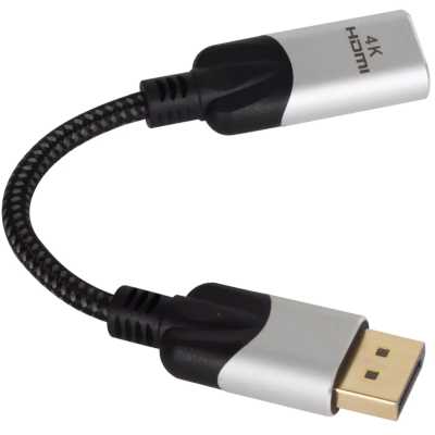 Адаптер/ Адаптер DisplayPort(M) ---> HDMI(F) 0.15m 4K@60Hz VCOM <CG621M-0.15>